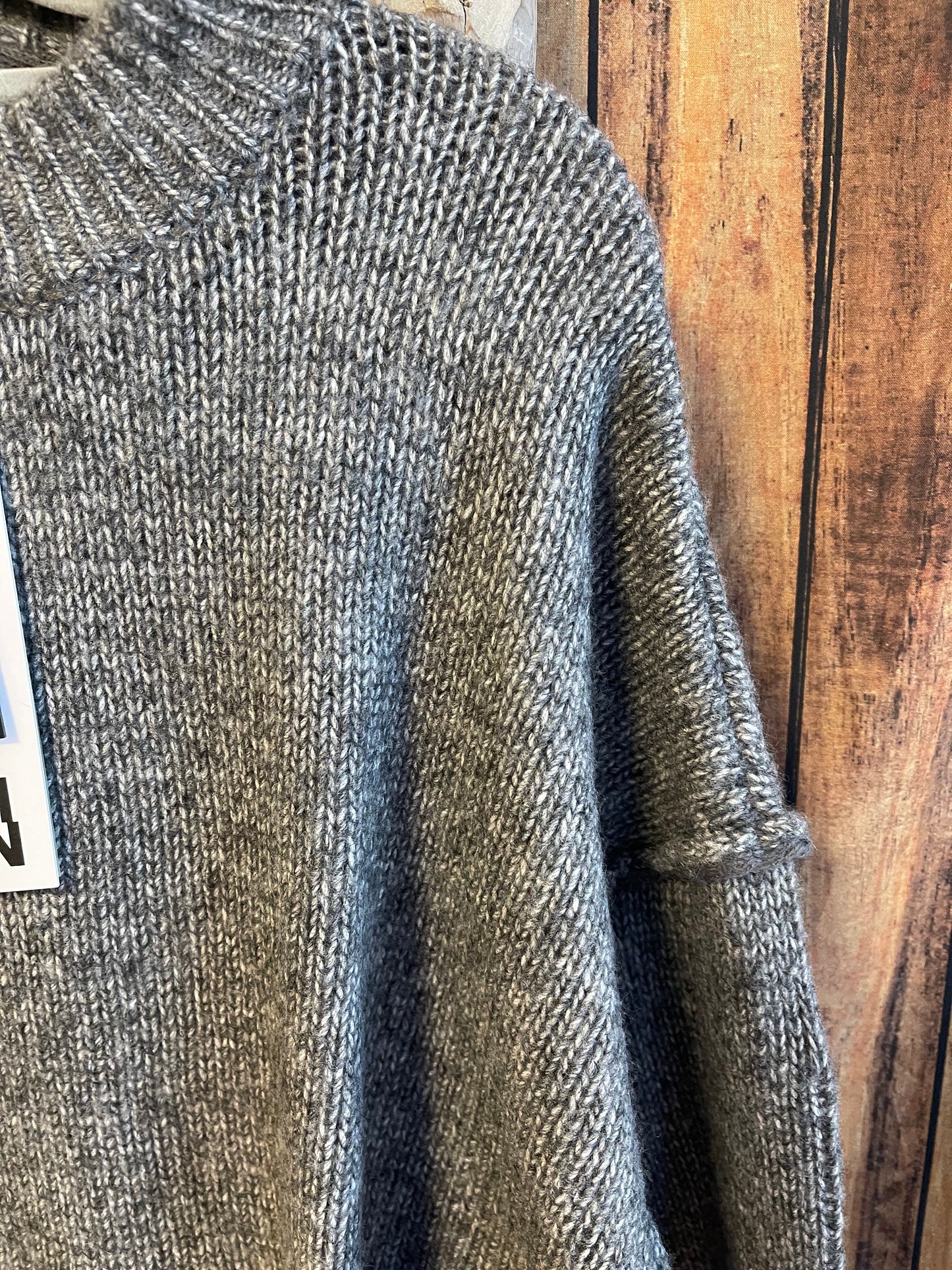 Strickpullover grau