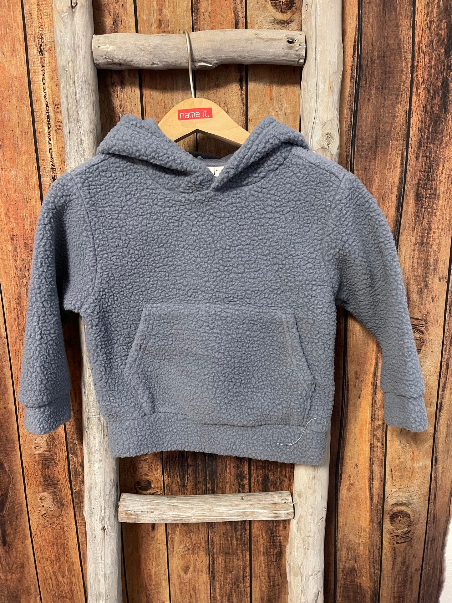 Teddypullover Mini Boys mittelblau