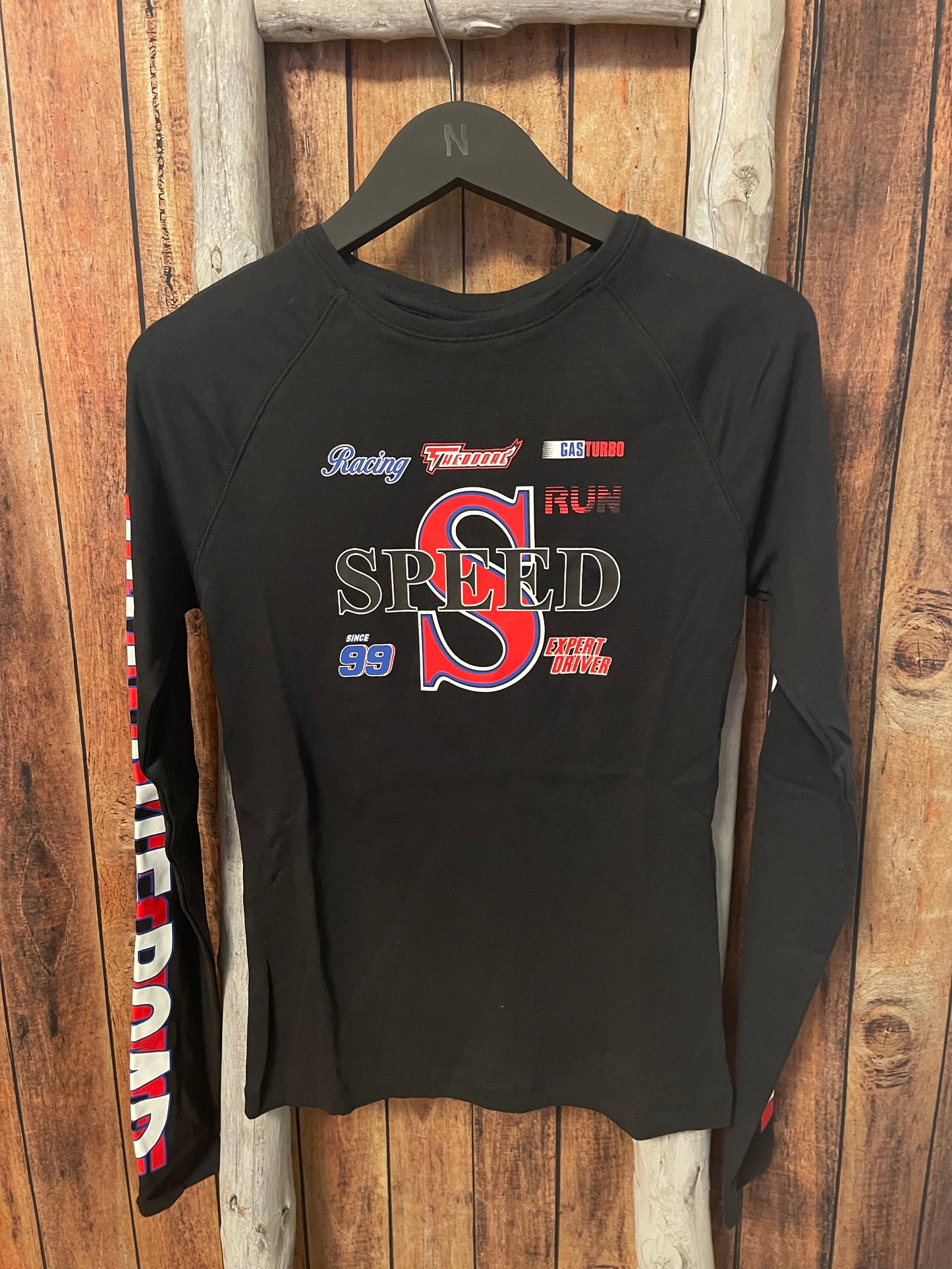 Longsleeve Woman black Racing