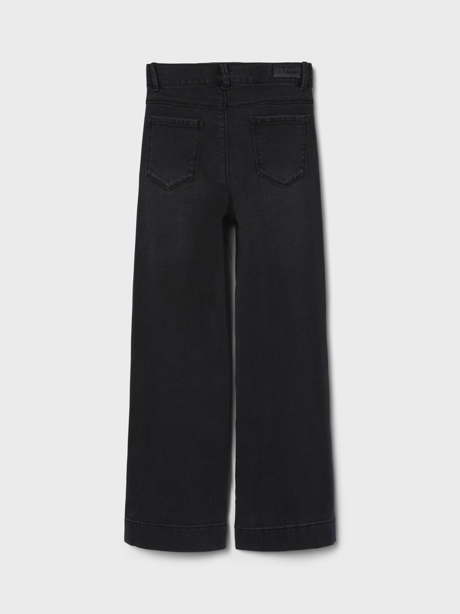 Jeans Wide Kids Girls Black