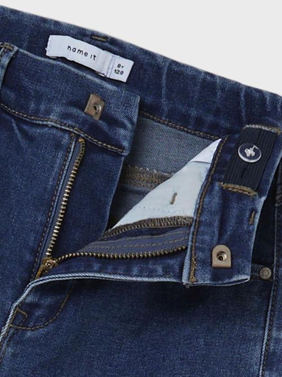 Jeans Wide Kids Girls Medium Blue