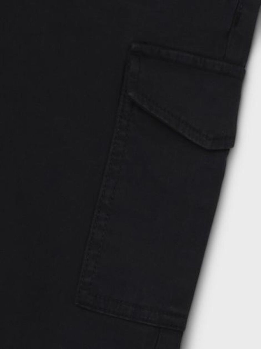 Kids Girls Wide Pant Cargo black