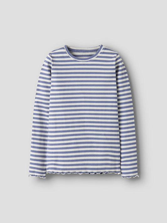 Longsleeve Kids Girls blau-weiß gestreift