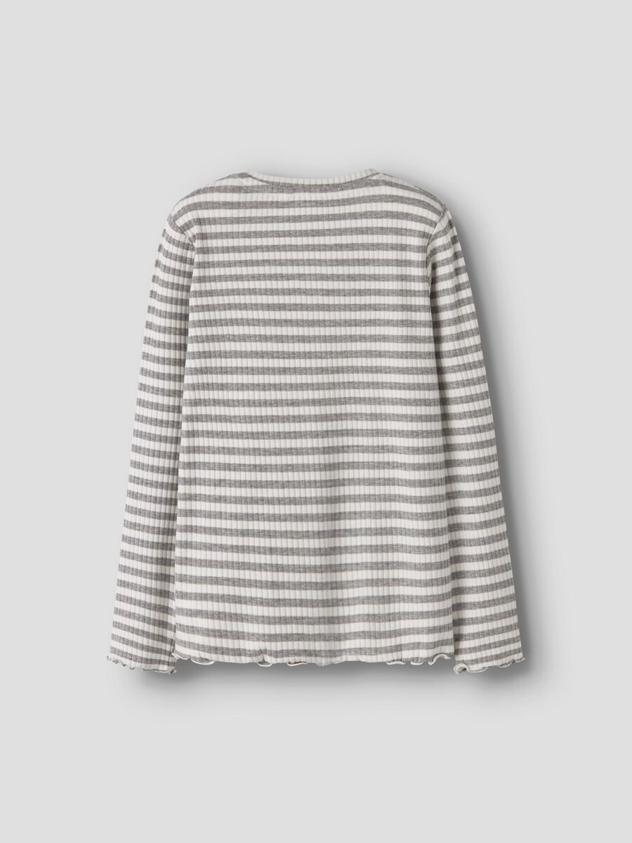 Longsleeve Kids Girls grau-weiß