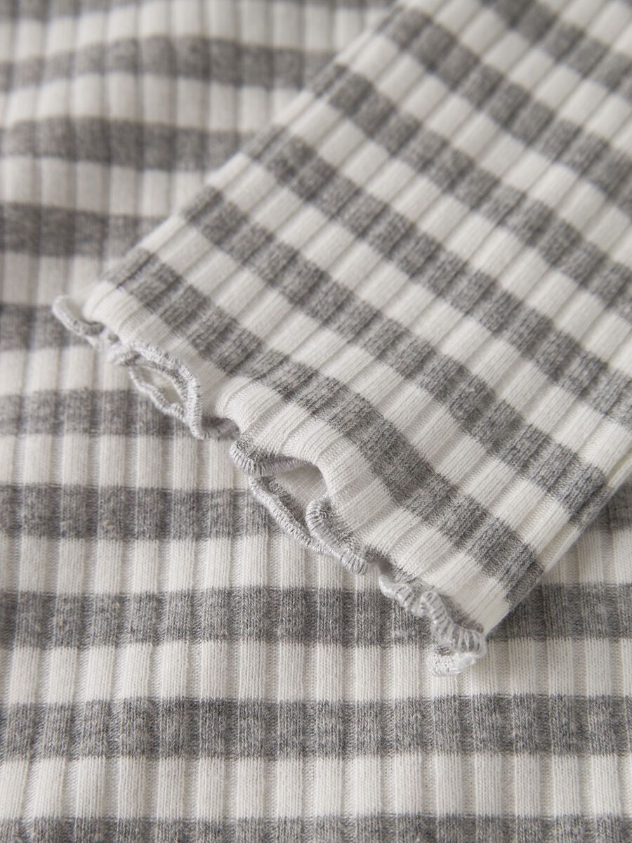 Longsleeve Kids Girls grau-weiß