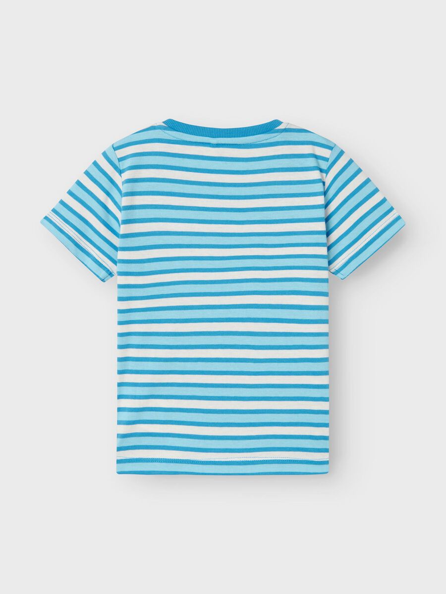 T-Shirt Streifen blau Delphin Mini Boys