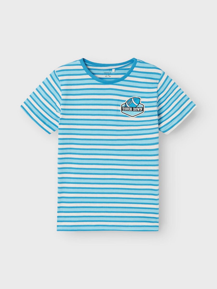 T-Shirt Streifen blau Touch Down Kids Boys
