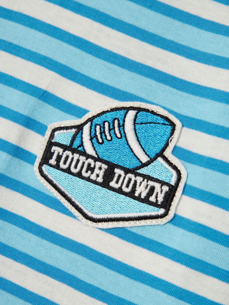 T-Shirt Streifen blau Touch Down Kids Boys
