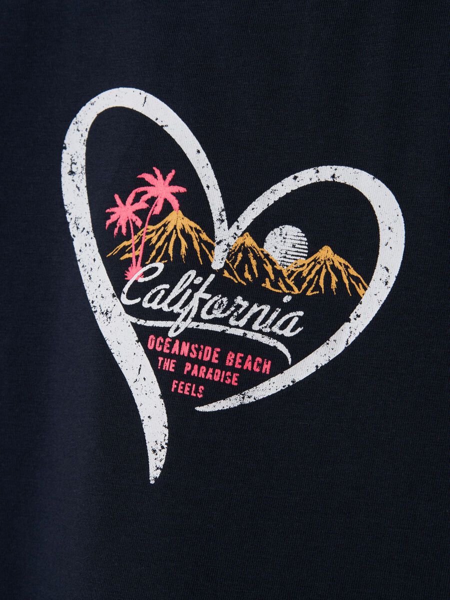 T-Shirt blau Herz Kids Girls