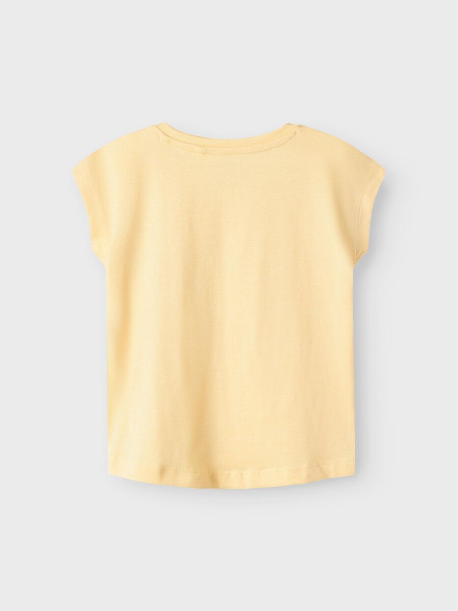 T-Shirt Blume gelb Mini Girls