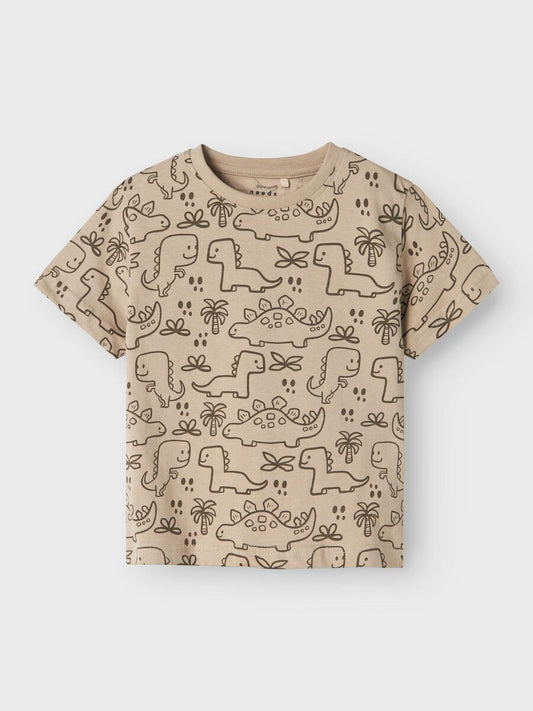 T-Shirt braun Dinos Mini Boys
