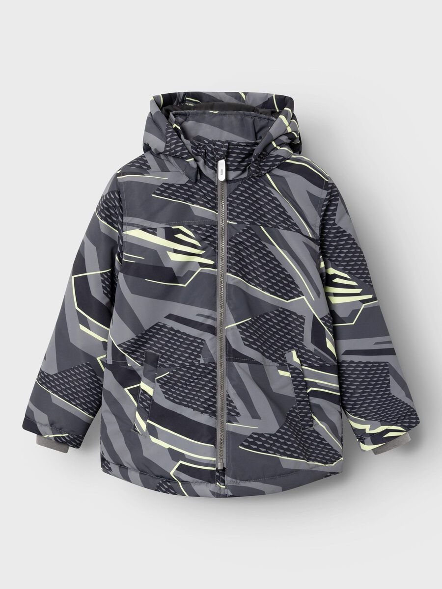 Winterjacke Kids Boys grau-neon
