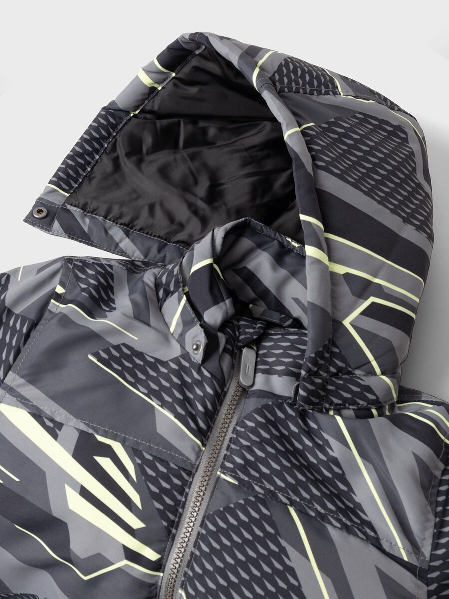 Winterjacke Kids Boys grau-neon