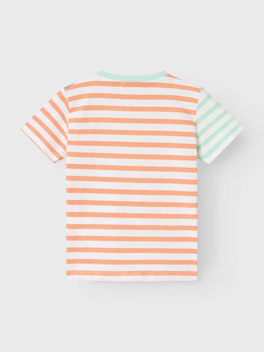 T-Shirt Streifen bunt grün Mini Boys