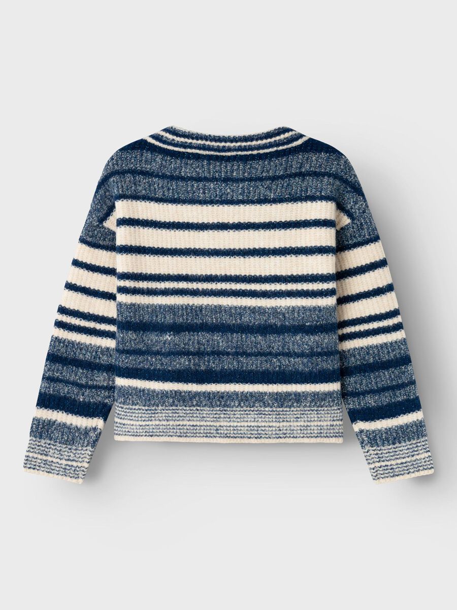 Strickpullover Kids Girls blau-creme