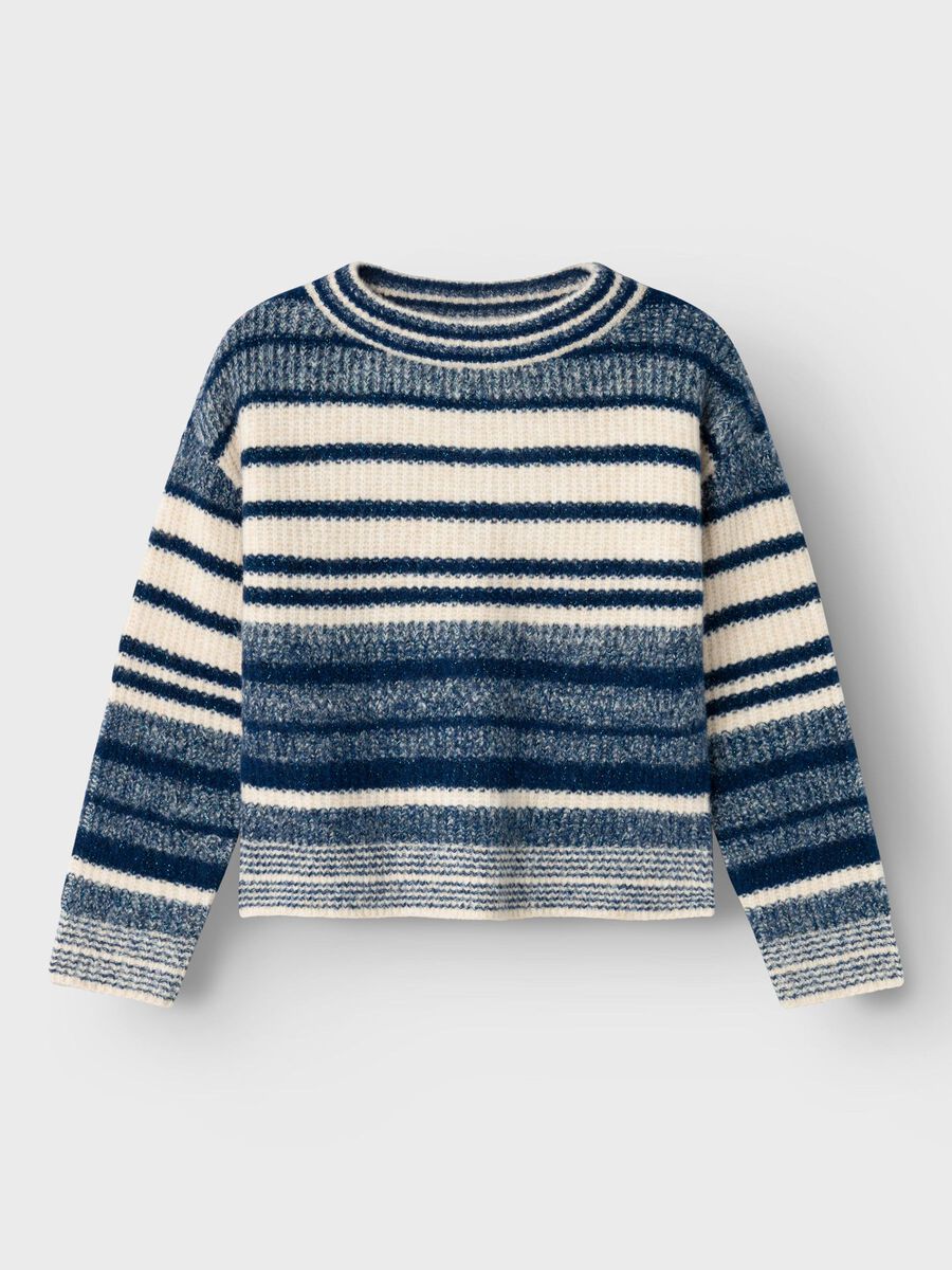 Strickpullover Kids Girls blau-creme