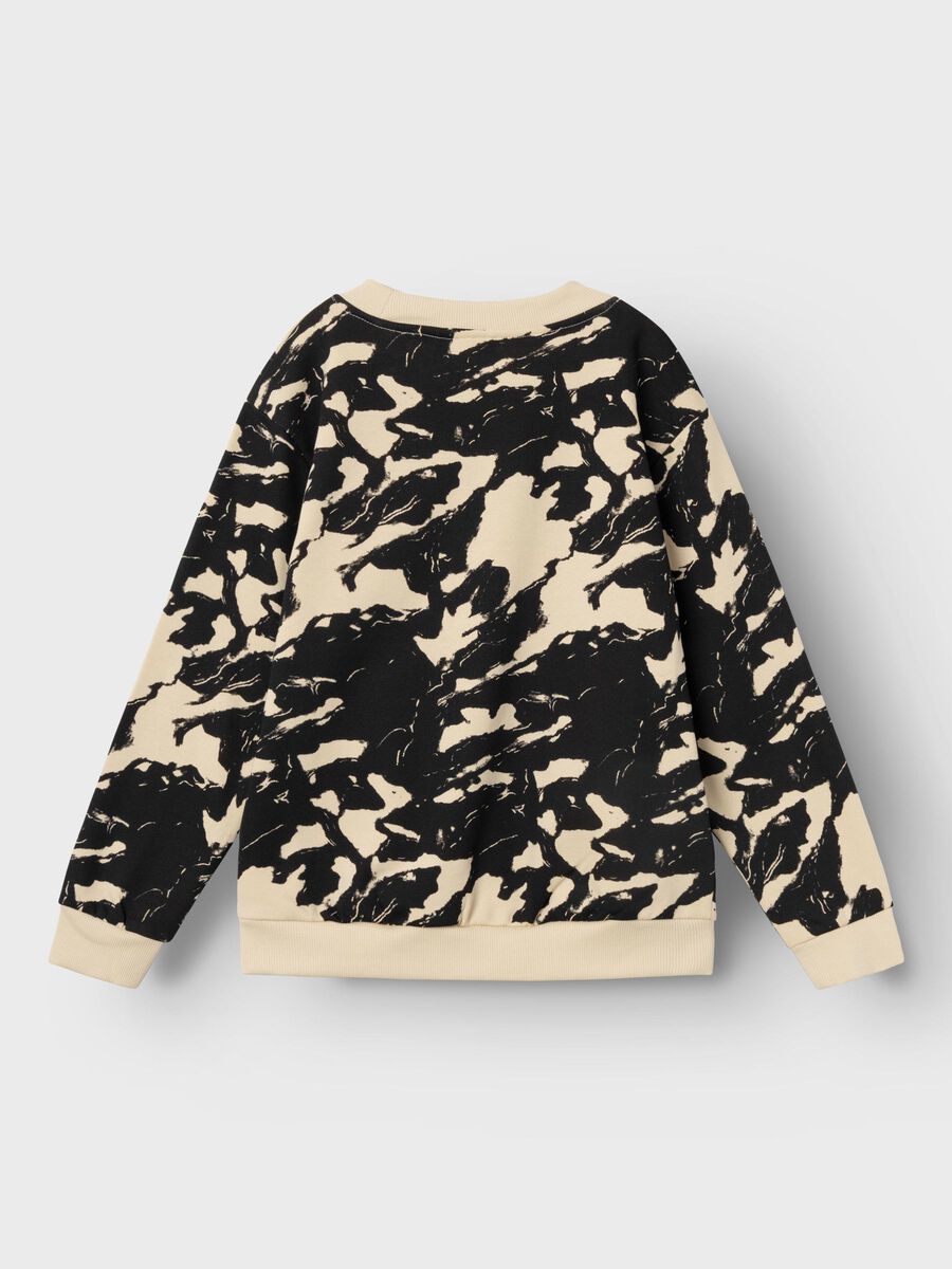 Sweatshirt Kids Boys schwarz-beige