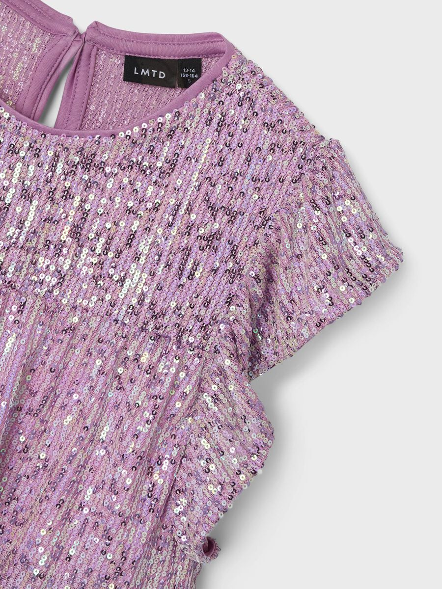 Pailettenshirt Kids Girls lila