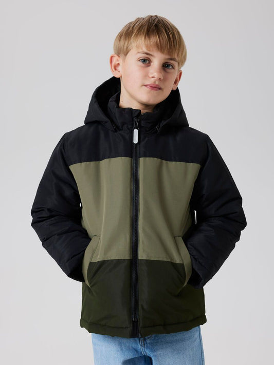 Kids Boys Winterjacke oliv