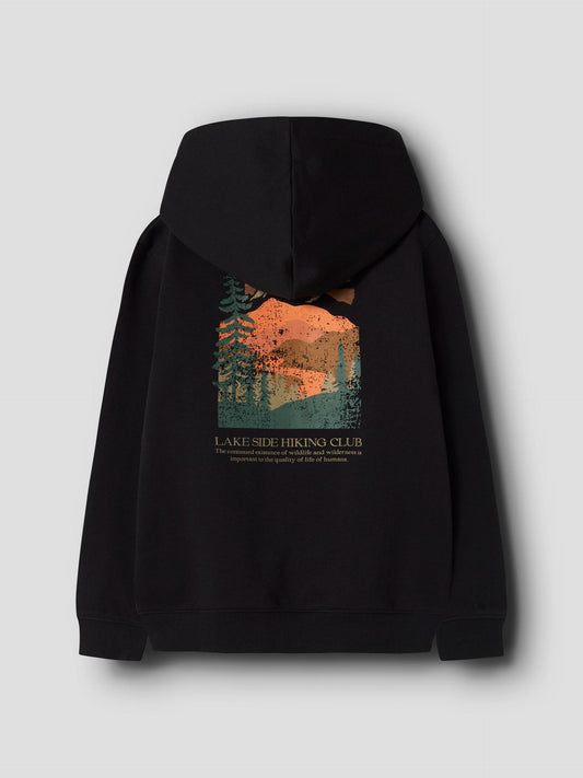 Hoodie black Osian Kids Boys