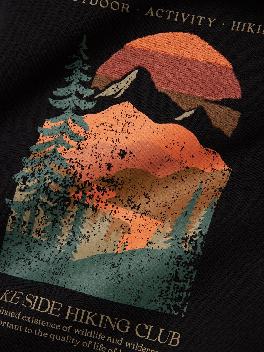 Hoodie black Osian Kids Boys