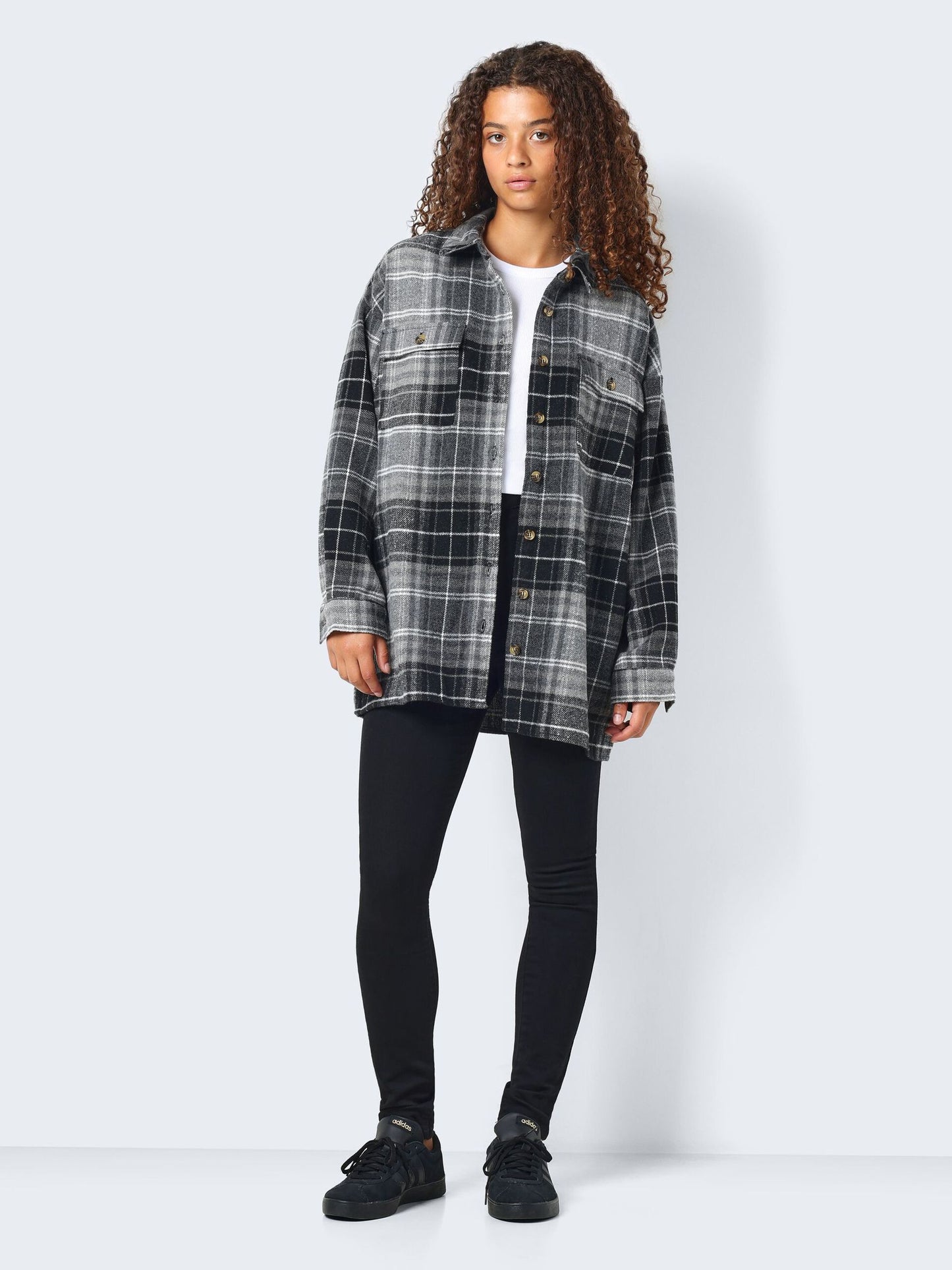 Flanellhemd schwarz-weiß Woman