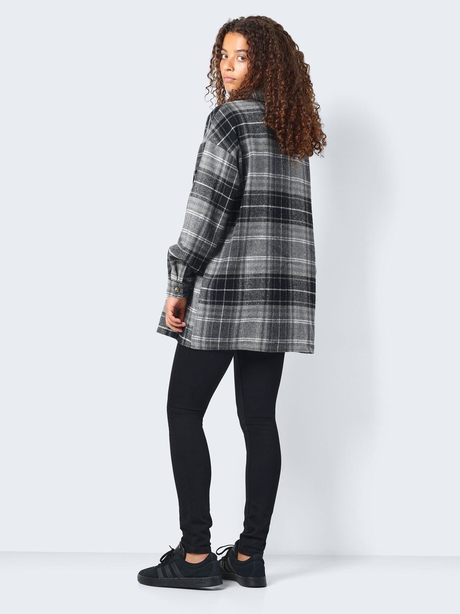 Flanellhemd schwarz-weiß Woman