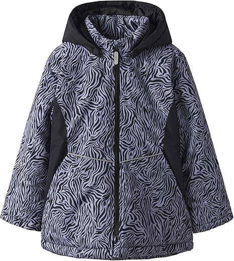 Winterjacke Kids Girls lila-schwarz