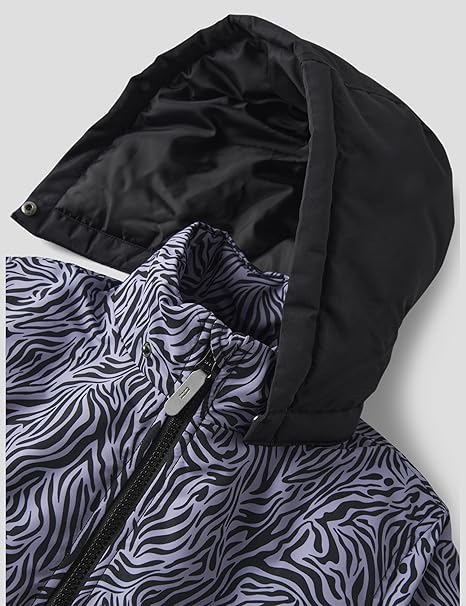 Winterjacke Kids Girls lila-schwarz