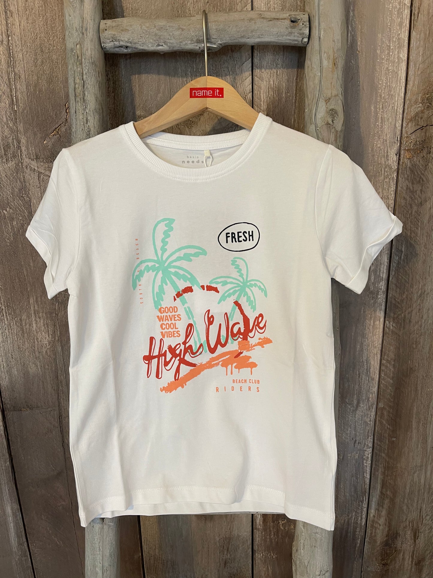 T-Shirt Palme weiß Kids Boys