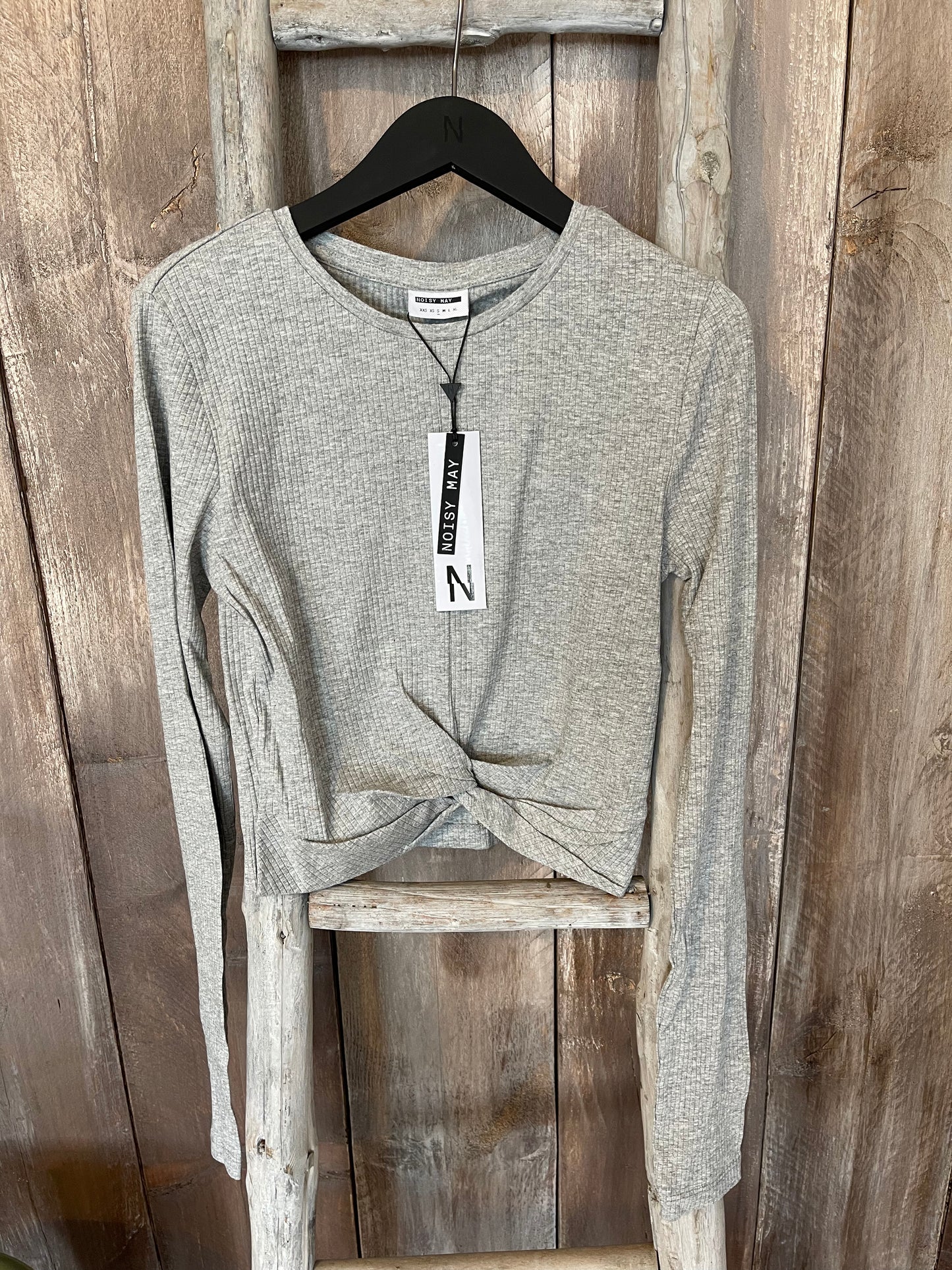 Langarmshirt Knoten grau Woman