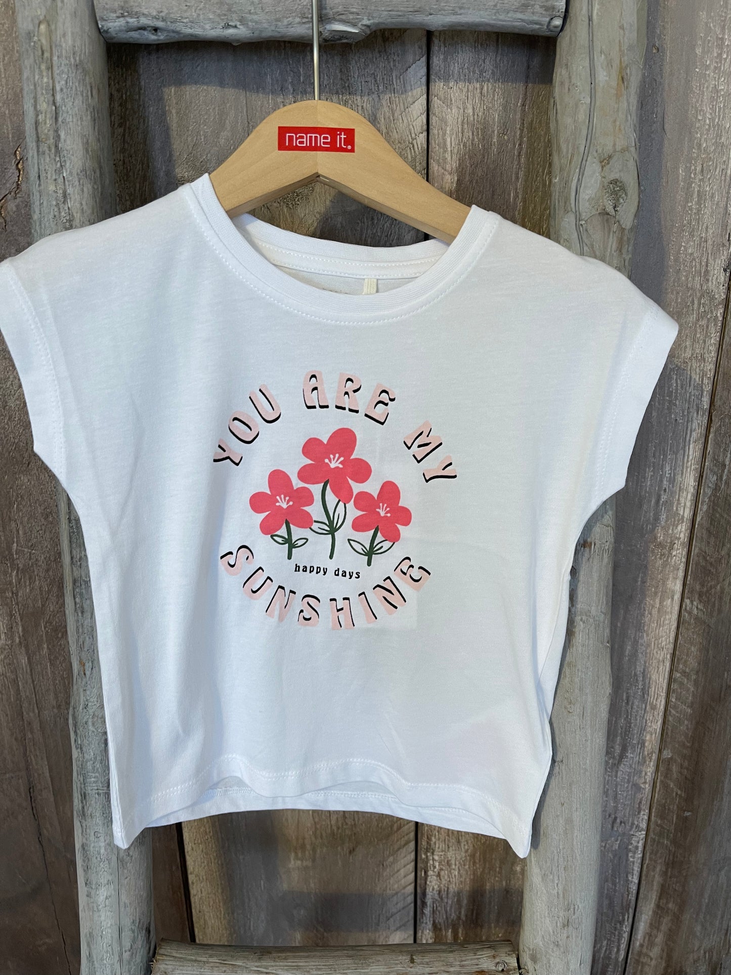 T-Shirt weiß Mini Girls Blume