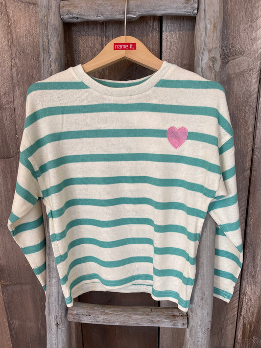 Strickpullover Kids Girls Creme-Mint