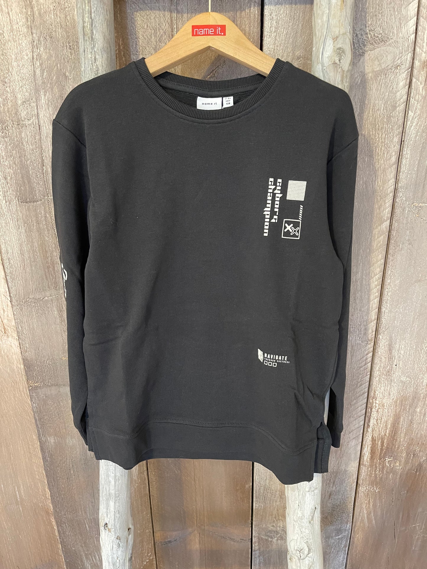 Sweatshirt Kids Boys schwarz cyber champion