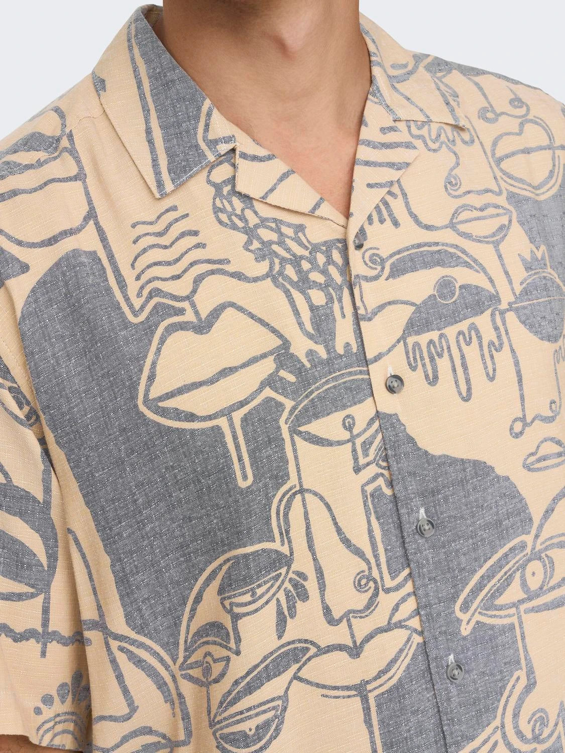 Freizeithemd beige Man