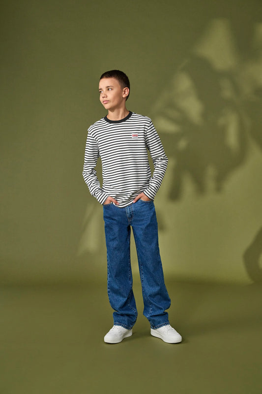 Kids Boys Jeans Fade 2873 Loose Medium Blue